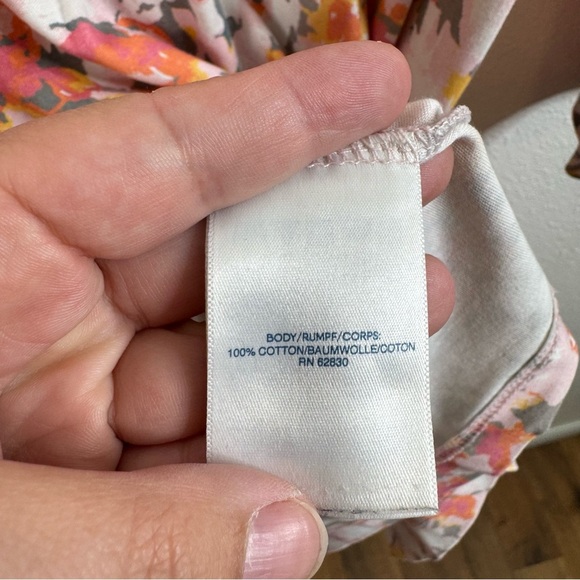 Lands’ End Floral Long Sleeve Swing Dress Size Medium - Picture 4 of 5